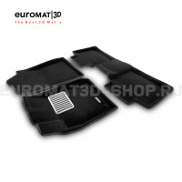 Текстильные 3D коврики Euromat3D Lux в салон для Lexus ES (2010-2014) № EM3D-003210