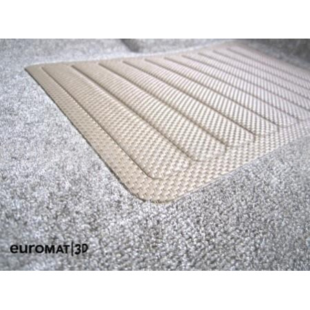 Текстильные 3D коврики Euromat3D Business в салон для Cadillac CTS (2007-2014) (4WD) № EMC3D-001305T Бежевые