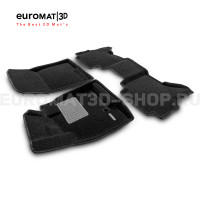 Текстильные 3D коврики Euromat3D Business в салон для Mitsubishi Pajero IV (2006-2020) № EMC3D-003610