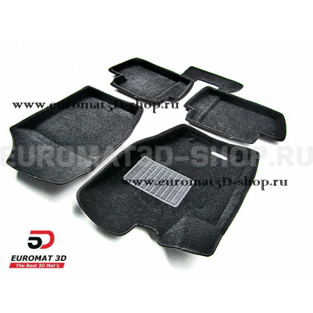 Текстильные 3D коврики Euromat3D Business в салон для Peugeot 408 (2012-) № EMC3D-003909
