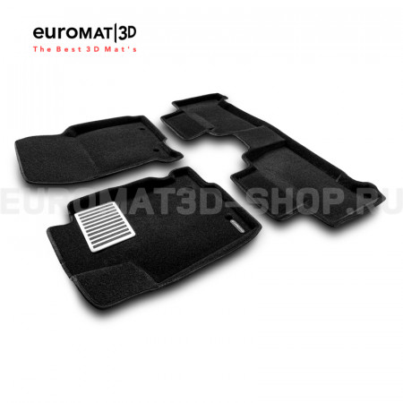 Текстильные 3D коврики Euromat3D Lux в салон для Lexus NX (2014-2021) № EM3D-003211