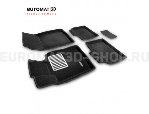 Текстильные 3D коврики Euromat3D Lux в салон для Mini Cooper Countryman (2010-2016) № EM3D-005600