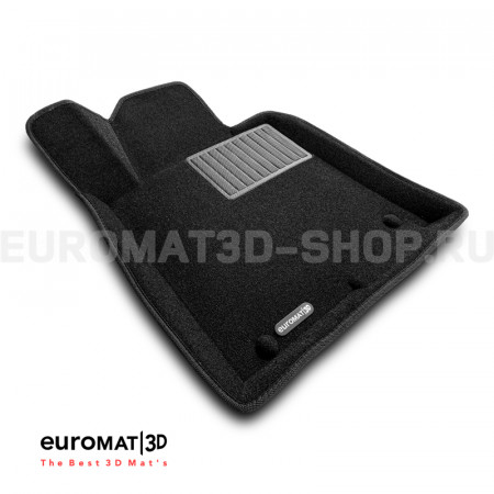 Текстильные 3D коврики Euromat3D Business в салон для Hyundai Sonata (2017-) № EMC3D-002929