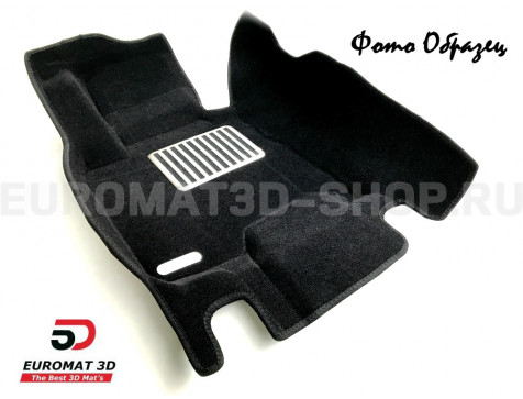 Текстильные 5D коврики с высоким бортом Euromat3D в салон для Nissan X-Trail (T31) (2007-2014) № EM5D-003721