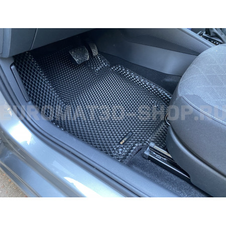 3D коврики Euromat3D EVA в салон для Volkswagen Polo (2020-) № EM3DEVA-004508
