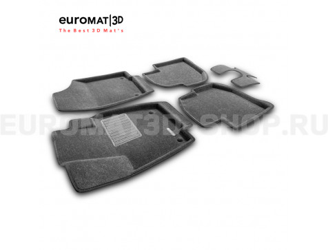 Текстильные 3D коврики Euromat3D Business в салон для Skoda Rapid (2020-) № EMC3D-004508G Серые Текстильные 3D коврики Euromat3D Business в салон для Skoda Rapid (2020-) № EMC3D-004508G Серые
