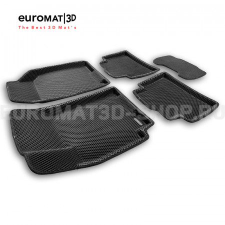 3D коврики Euromat3D EVA в салон для Ravon Gentra (2015-2022) № EM3DEVA-001506