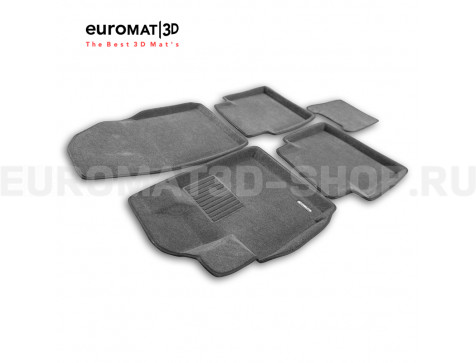 Текстильные 3D коврики Euromat3D Business в салон для Exeed VX (2021-2023) № EMC3D-001424G Серые Текстильные 3D коврики Euromat3D Business в салон для Exeed VX (2021-2023) № EMC3D-001424G Серые