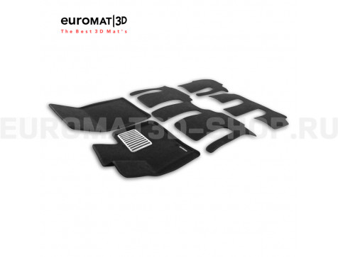 Текстильные 3D коврики Euromat3D Lux в салон для Gac M8 (2023-) № EM3D-001434
