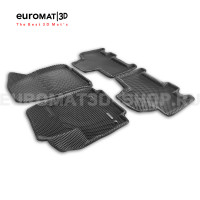 3D коврики Euromat3D EVA в салон для Geely Okavango (2024-) № EM3DEVA-001415